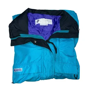 Columbia Sportswear Jacket Womens Medium Teal Purple Black Windbreaker thumbnail 12