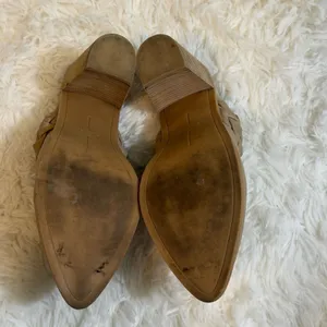 Dolce Vita Braided Tan Mule Heels Womens 9 Beige Pointed‎ Toe Block Heel Slip On thumbnail 10