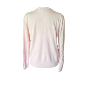 Polo Ralph Lauren Cashmere Cardigan Pony Sweater Light Pink Womens Large thumbnail 2