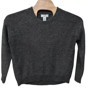 Magaschoni Women's Size Large Crewneck‎ Wool Mohair Blend Grey Sweater thumbnail 1