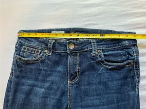 KUT from the Kloth Natalie High Rise Bootcut Short Jeans 10S Dark Wash thumbnail 5