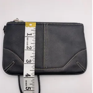 y2k COACH Leatherware Black Wristlet thumbnail 9