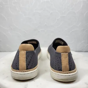 UGG Sammy Chevron Sneakers Womens Size 7 Gray Mesh Stretch Knit Slip On Flats thumbnail 7