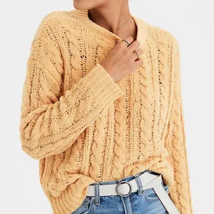 American Eagle Impossibly Soft Cable Knit Sweater thumbnail 1