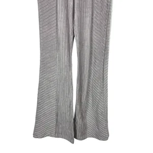 Free People Raindrops Lavender Ribbed Flare Velvet Pants Metallic Festival NWT S thumbnail 6