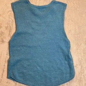 FP Beach Free People Tank Top Blue Knit Sleeveless Relaxed Small thumbnail 4