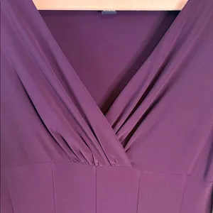 NWT American Living‎ Elegant Purple Plum Women's Dress 8 Empire Waist A-Line thumbnail 4