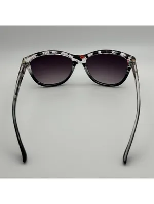 Steve Madden Oversized Cat Eye Sunglasses Black Clear Red Patterned Frames thumbnail 8