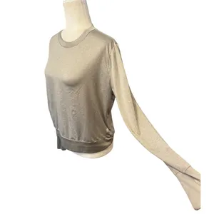 Vuori Daydream Crew Light Heather Gray Long Sleeve Sweatshirt Size L DreamKnit thumbnail 3