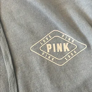 PINK Victoria's Secret Light Blue Logo Hoodie thumbnail 2