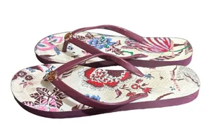 Tory Burch Thin Platform Printed Sandals in New Claret thumbnail 4
