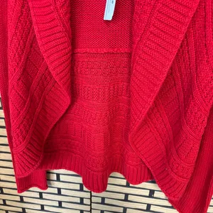 Christopher‎ & Banks Red Cardigan Size Medium thumbnail 3