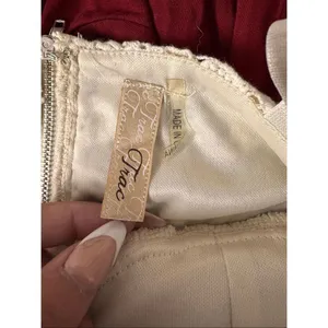 Trac Trac Beige Lace Crop Top Bralette Bustier Size L thumbnail 4