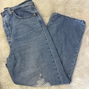 Levi’s Ribcage Straight Ankle Jeans Super High Rise Button Fly Size 30 10 Busted thumbnail 8