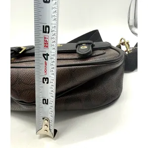 Coach Signature Lucy Crossbody‎ Bag Womens Small Brown Canvas Leather Buckle thumbnail 11