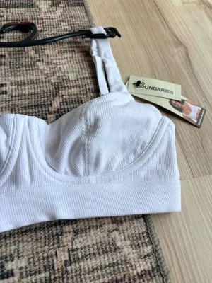 No Boundaries White Bralette thumbnail 6
