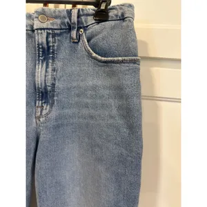 Good American Good Straight High Rise Raw Hem Jeans casual size 10/30 Preppy thumbnail 3