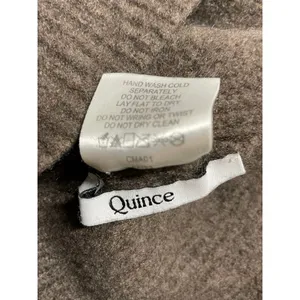 Quince Women's Brown 100% Cashmere Ribbed Knit Winter Snow Bonnet Beanie M/L thumbnail 2