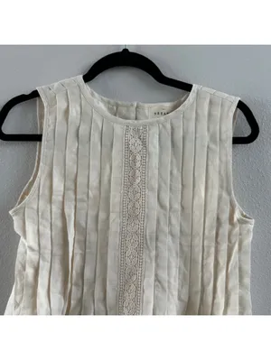 Sézane MOLLY Blouse - Ecru - Linen thumbnail 3