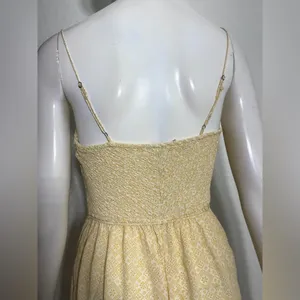 Free People 100%Viscose Little Of Your Love Yellow Floral Jumpsuit Size XS L-20 thumbnail 11