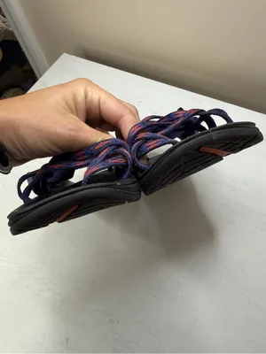 Chaco ZVOLV X2 Womens 7 Hiking Water Sandal Volcanic Blue Orange Camping Outdoor thumbnail 3
