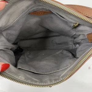 Fossil Leather Crossbody Bag Brown Purse Zippered Pockets Adjustable‎ Travel Bag thumbnail 8