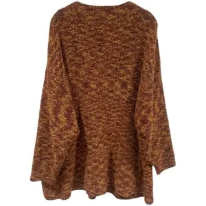 Venezia Vitale‎ Rust Orange Knit Button up Wool Blend Cardigan Cozy Cabincore 3X thumbnail 5