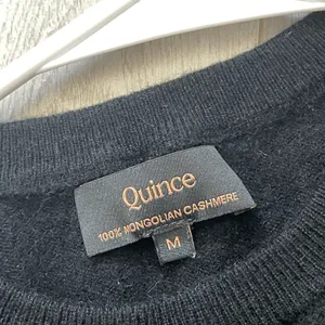 Quince Cashmere Sweater mongolian crewneck womens Black (medium) classic office thumbnail 2