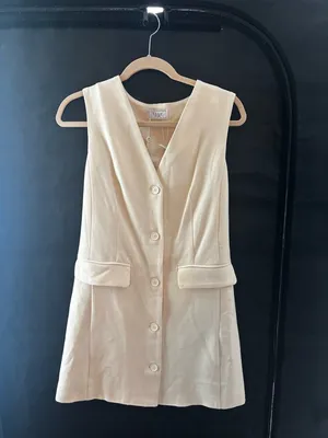 Sage The Label Button Suit Style Mini Dress, NWT thumbnail 10