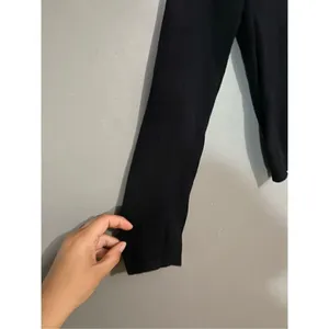 Boutique Black Scoop Neck Sweater With Star Elbows Small thumbnail 4