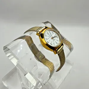 Caravelle Electronic Ladies Wristwatch Gold Tone Mesh Band For Parts thumbnail 3