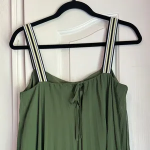 Zara Green High Low Sundress for Wedding Guest thumbnail 5