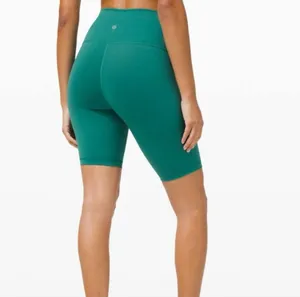 Lululemon Wunder Train 8” High Rise Teal Lagoon Bike Shorts thumbnail 2