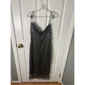 House of CB Isla Olive Lace Midi Dress L thumbnail 2