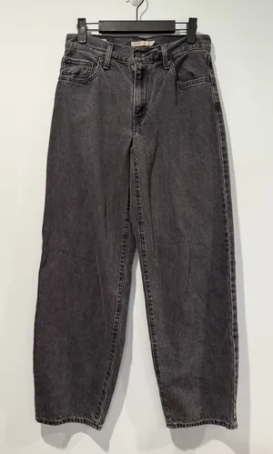 Levis Baggy Dad Jeans Womens 28** Wide Leg 100% Cotton Festival Travel Vacation thumbnail 1