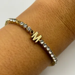 Baublebar Gold-Tone Tennis Bracelet with “M” Accent thumbnail 5