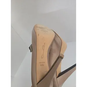 Oscar de la Renta Tan Peep-Toe Heels size 38.5 EUR / 8 US thumbnail 11