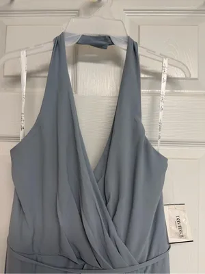 David's Bridal Bridesmaid Formal Blue Bridesmaid Dress NWT thumbnail 2