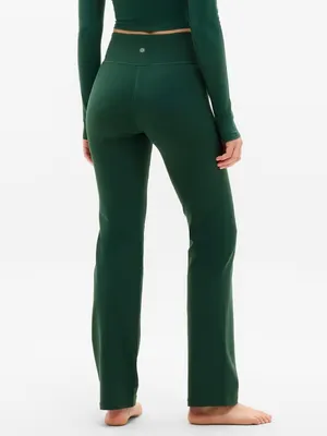 Athleta Elation Ultra High Rise Straight Leg Pants Small Pine Green thumbnail 8