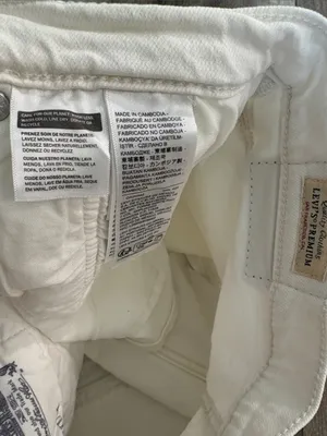 Levi's 501 White High-Rise Denim Jean Shorts thumbnail 5