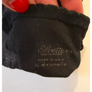 Rare Vintage Elvette by Dawnelle 60's Hand Sewn Leather & Fabric Gloves sz. 6.5 thumbnail 4