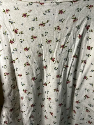 L.L.Bean Vintage Floral Double Layer Wool Blend Thermal Henley Top Cottagecore thumbnail 8