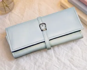 Vintage EKA Genuine Leather Travel Jewelry Roll Organizer Clutch Colombia⁠ thumbnail 1