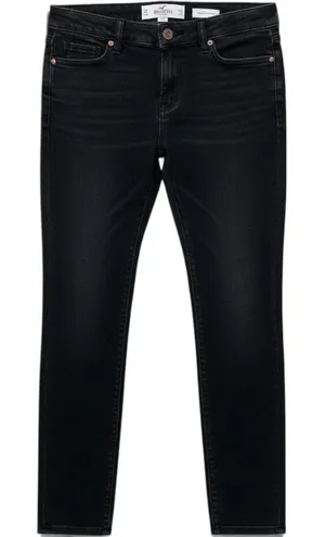 Hollister Low Rise Super Skinny Jeans Womens 9S W29 L28 Faded Black Y2K Denim thumbnail 1