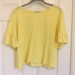 Zara Basic Collection Yellow Top thumbnail 1