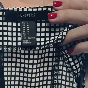 Forever 21 Black and White Check Checkered Plaid Jumpsuit Size Medium thumbnail 4
