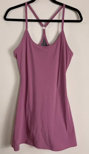 Outdoor Voices Exercise Dress Dusty Orchad Built-in Shorts Pockets Size Small thumbnail 1