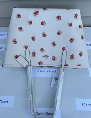 Coach City Tote With Pop Floral Print thumbnail 7