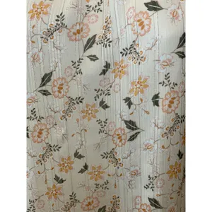 LOFT Size M Neutral Floral Sleeveless Top Metallic Threading thumbnail 7