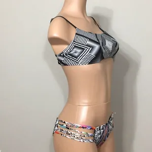 PILYQ Geometric diamond top and strappy bottom.D-cup/S-bottom thumbnail 5